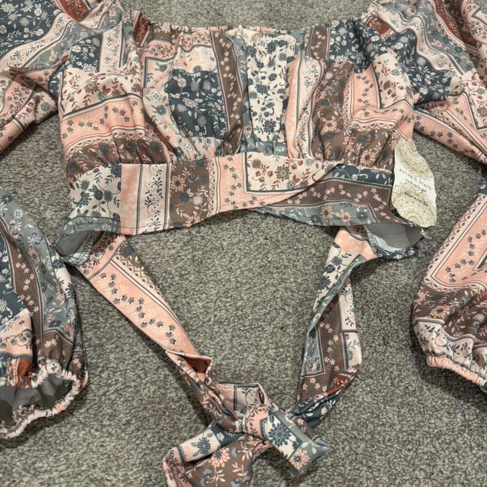 NWOT Altar'd State Patchwork Cottagecore Floral B… - image 5